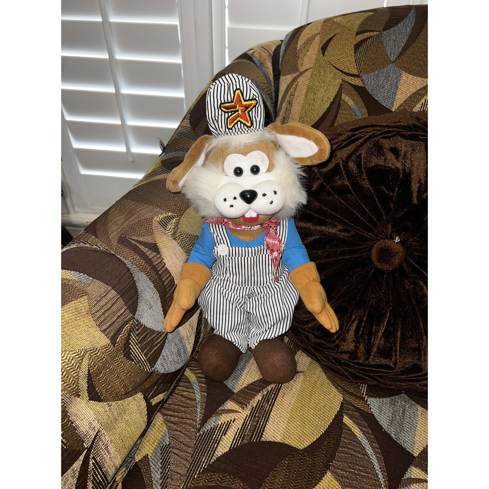 Vintage 2000's MLB Houston Astros  Pet Plush Mascot Junction Jack Stuffed
